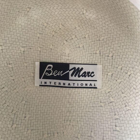 Ben Marc Hat Black & White Derby Dress Church Structured Hat w Satin 3D Flower - Picture 8 of 9